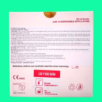 Gel xịt Iside HPV Spray
