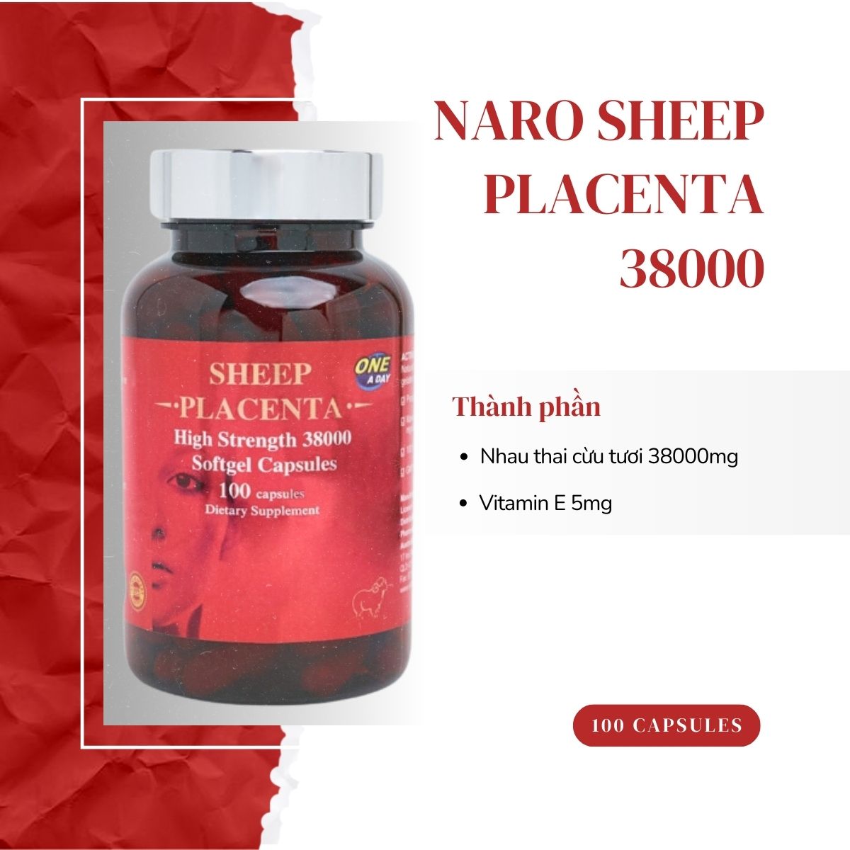 Naro Sheep Placenta 38000mg