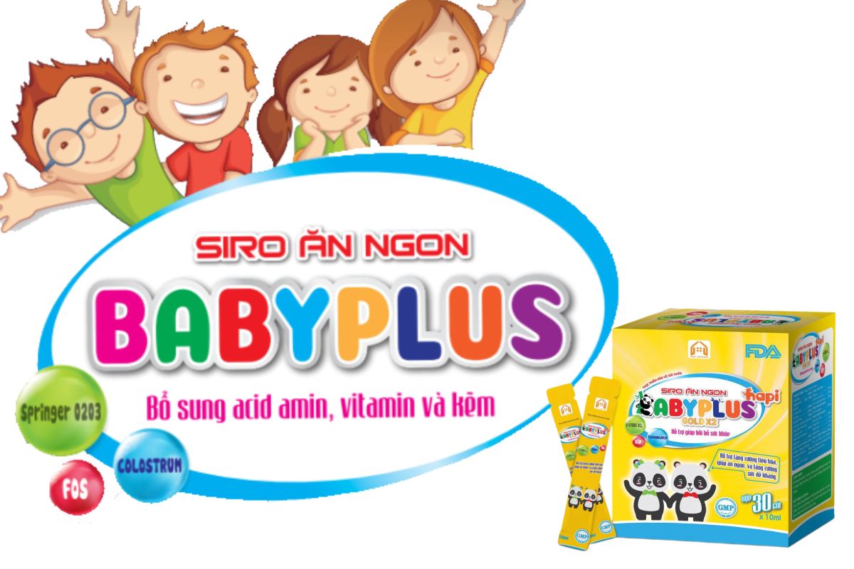 Siro Ăn Ngon BabyPlus giúp trẻ em ngon, tăng cân