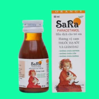 Thuốc SaRa For Children 250mg/5ml hạ sốt cho trẻ em