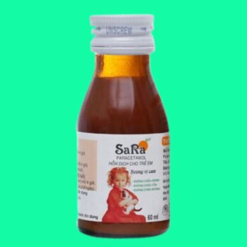Thuốc SaRa For Children 250mg/5ml hạ sốt cho trẻ em