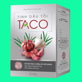 Viên Uống Tinh Dầu Tỏi Taco tăng cường sức đề kháng