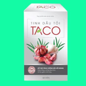 Viên Uống Tinh Dầu Tỏi Taco tăng cường sức đề kháng