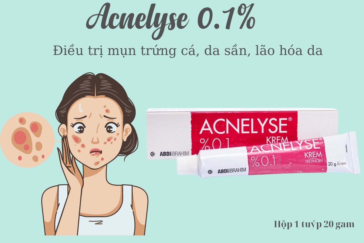 Acnelyse 0.1% điều trị mụn trứng cá