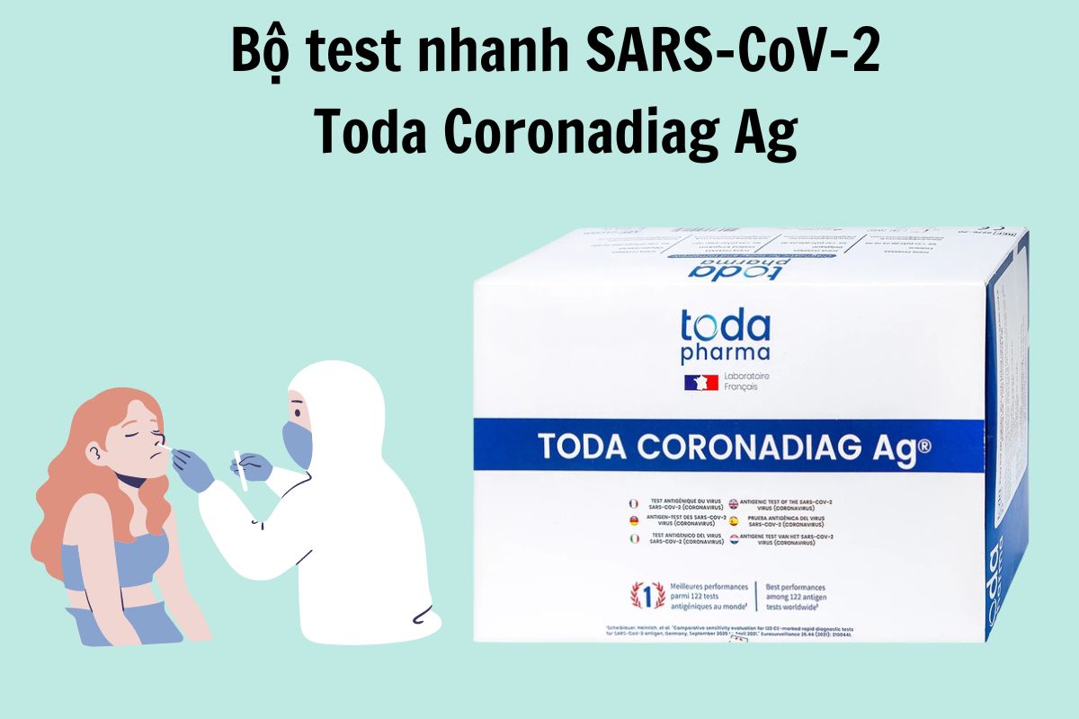 Bộ test nhanh SARS-CoV-2 Toda Coronadiag Ag có công dụng gì?
