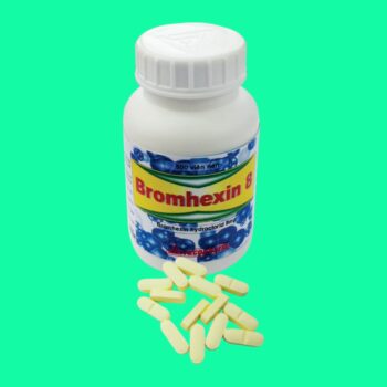 Bromhexin 8 Vacopharm (viên nén dài màu vàng)