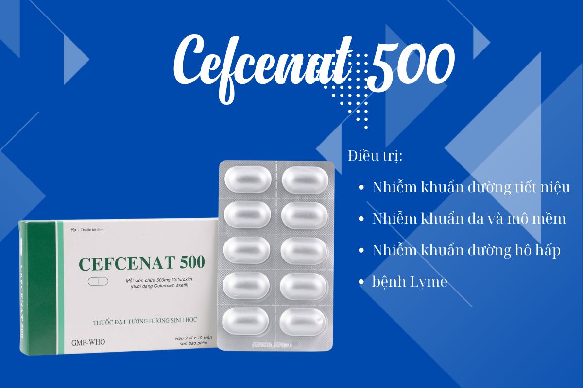 Cefcenat 500 có tác dụng điều trị nhiễm khuẩn