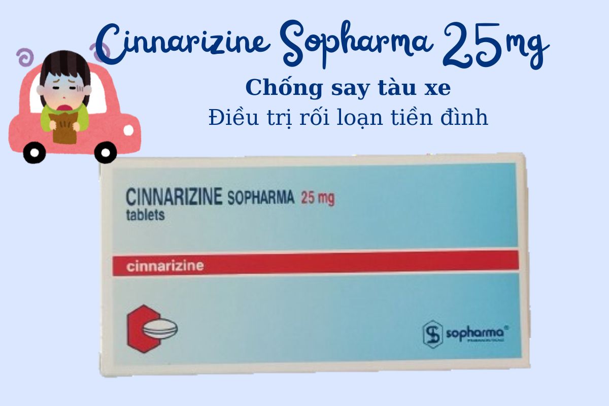 Cinnarizine Sopharma 25mg có tác dụng gì?