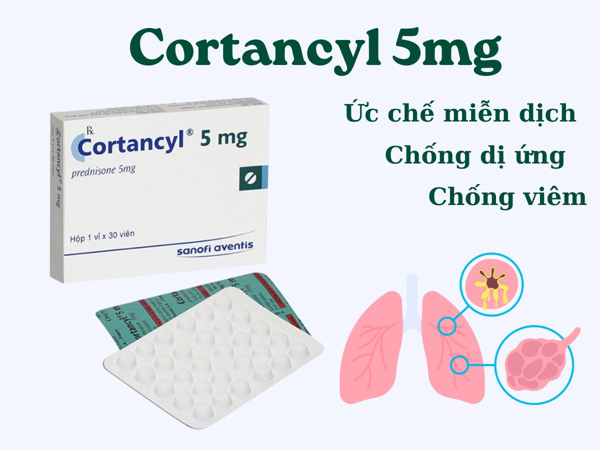 Cortancyl 5mg có tác dụng gì?