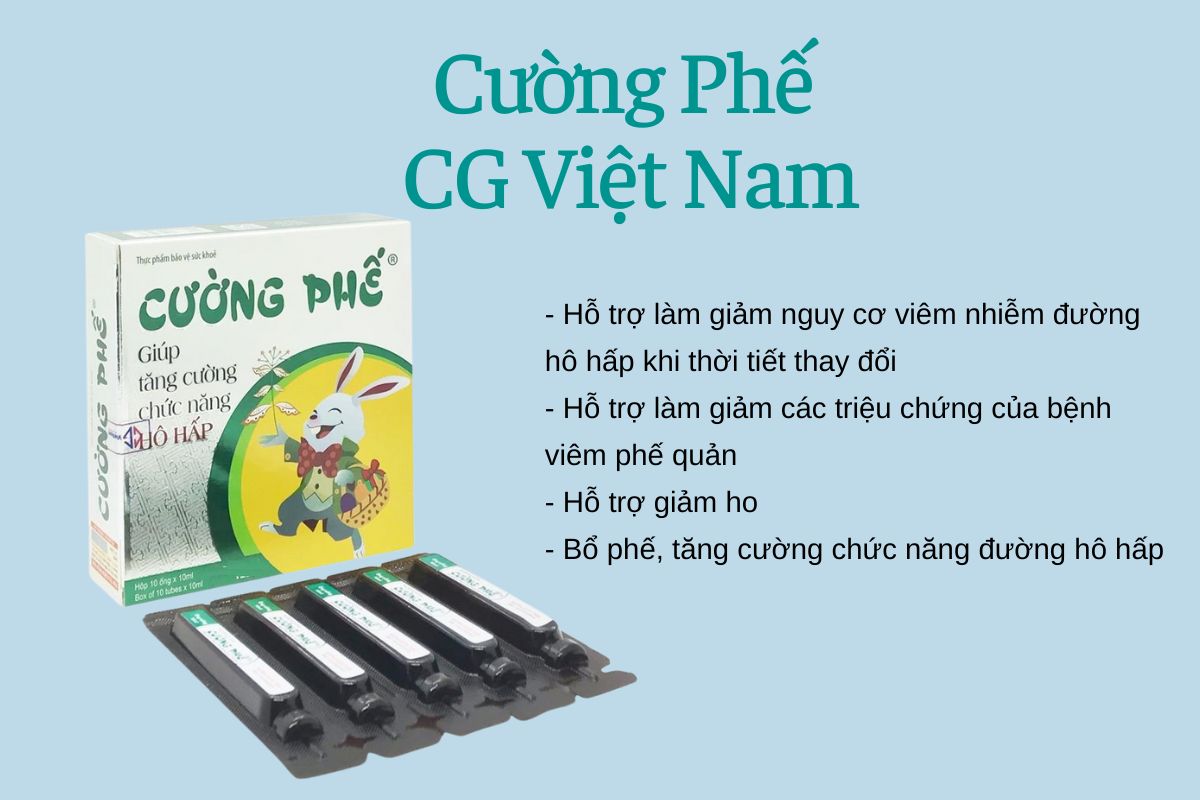 Cường Phế CG Việt Nam bổ phế, tăng cường hô hấp