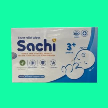 Khăn hạ sốt thảo dược Sachi 3M+
