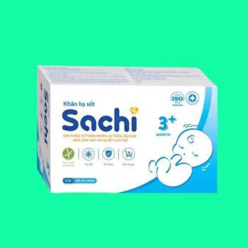 Khăn hạ sốt thảo dược Sachi 3M+