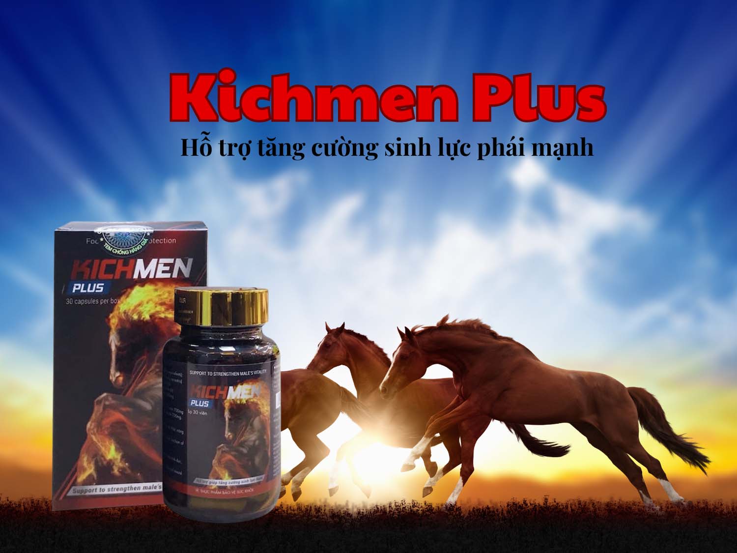 Kichmen Plus (Hộp 30 viên) - Tăng cường sinh lực phái mạnh