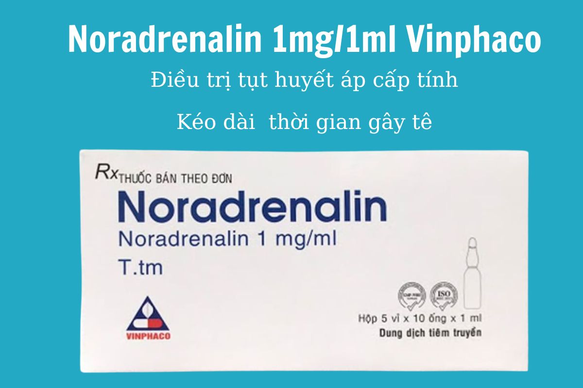Noradrenalin 1mg/1ml Vinphaco có tác dụng gì?