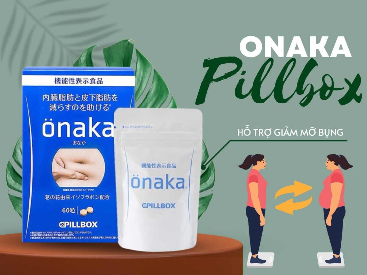 Onaka Pillbox hỗ trợ giảm mỡ bụng