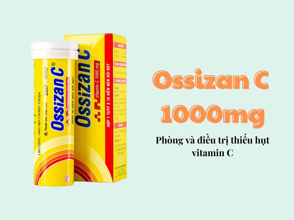 Thuốc Ossizan C 1000mg Trường Thọ - Điều trị thiếu vitamin C