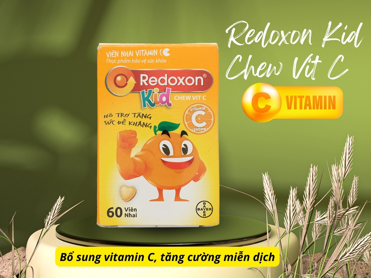 Redoxon Kid Chew Vit C bổ sung vitamin C, tăng cường đề kháng
