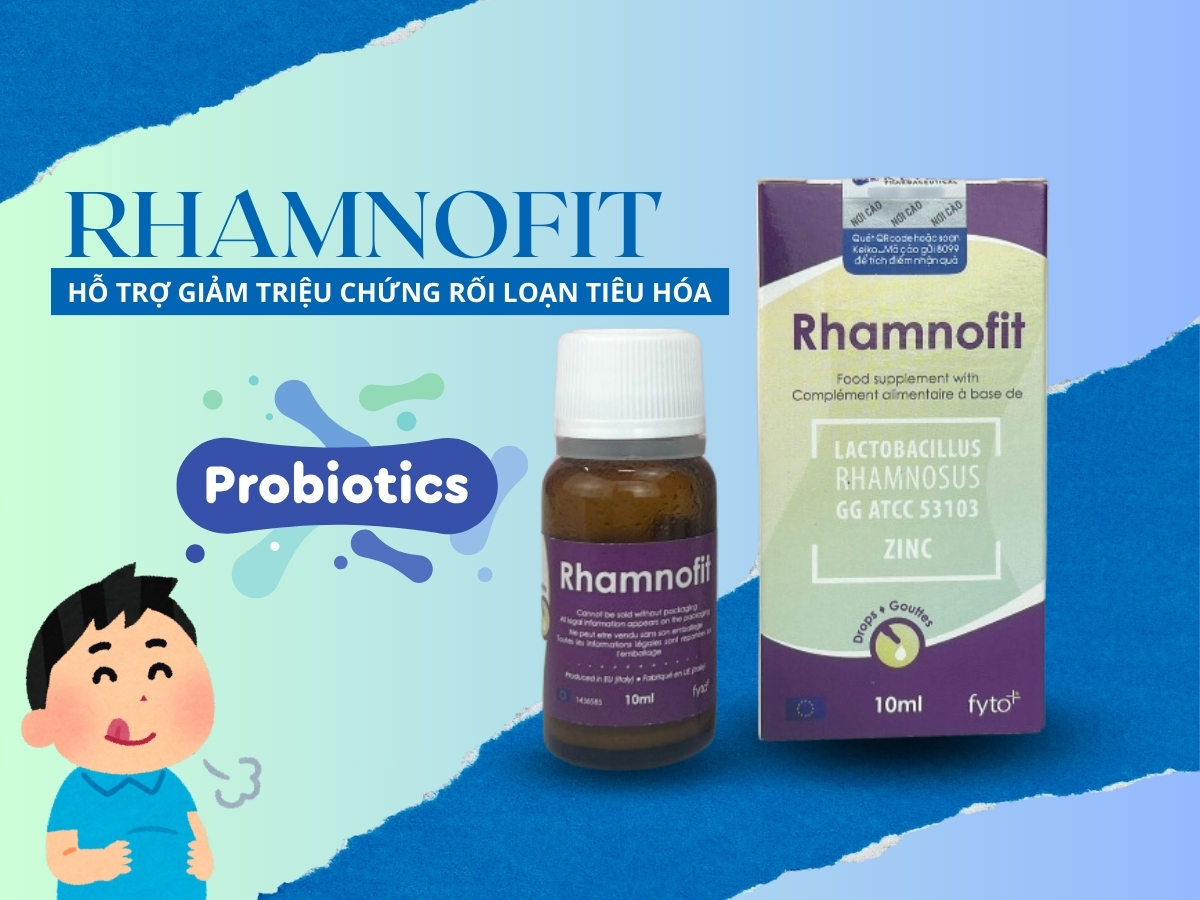 Thuốc Rhamnofit hỗ trợ giảm triệu chứng rối loạn tiêu hóa