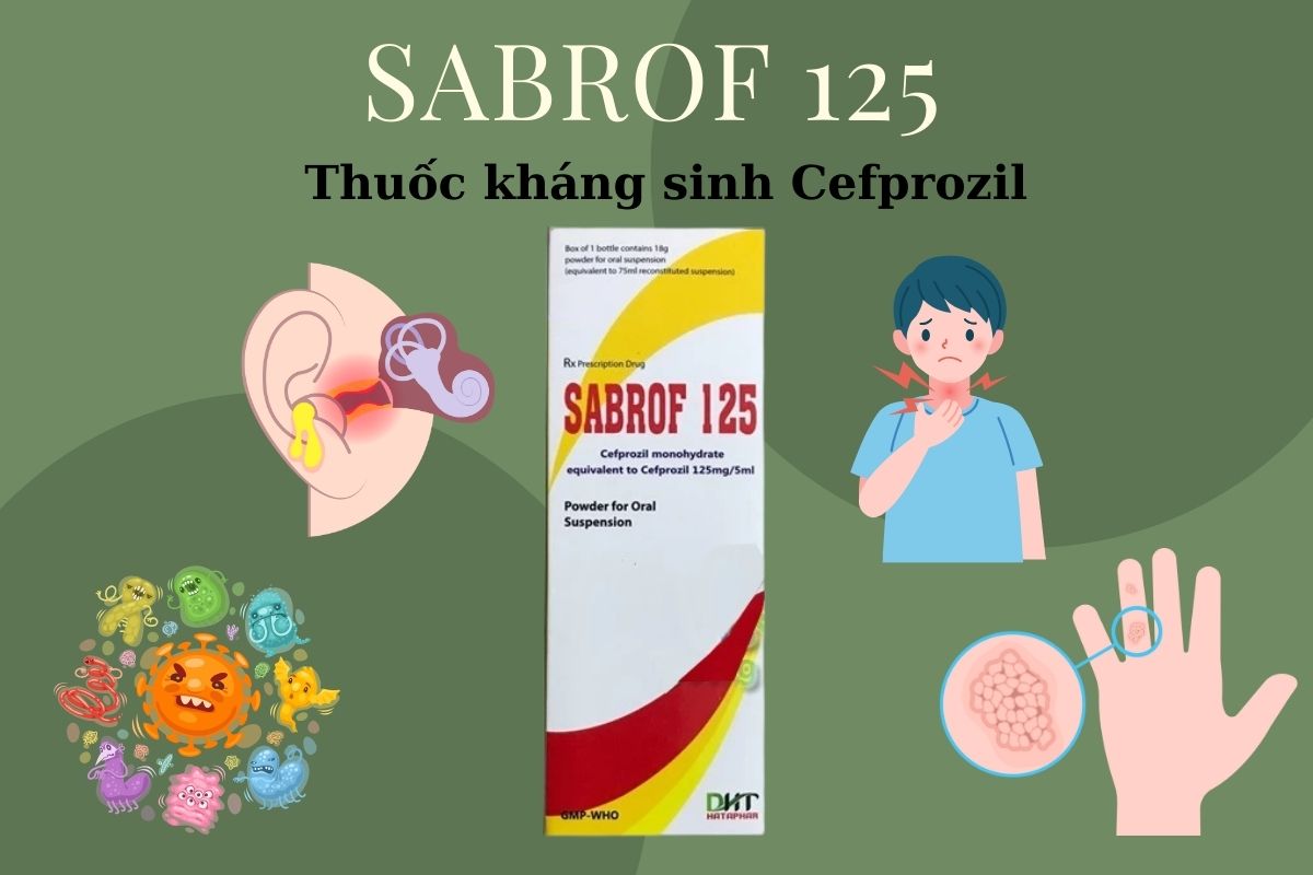 Sabrof 125 điều trị tình trạng nhiễm khuẩn