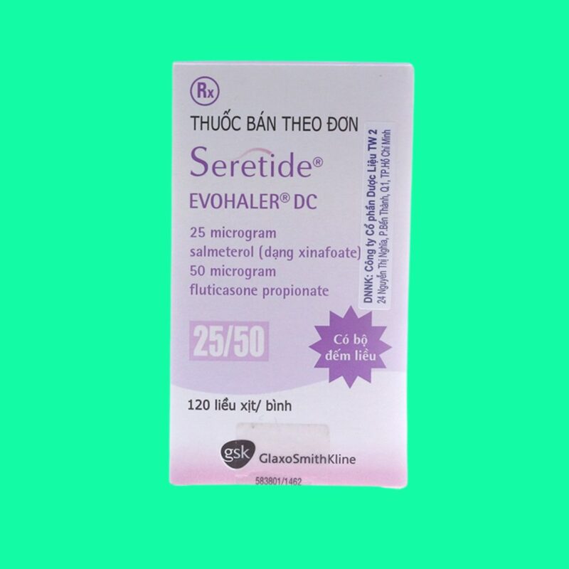 Thuốc Seretide Evohaler DC 25/50mcg điều trị hen phế quản - Dược sĩ Lưu ...