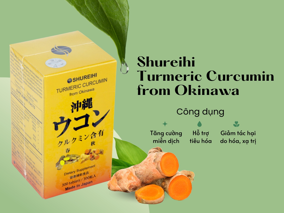 Shureihi Turmeric Curcumin from Okinawa giúp tăng cường miễn dịch