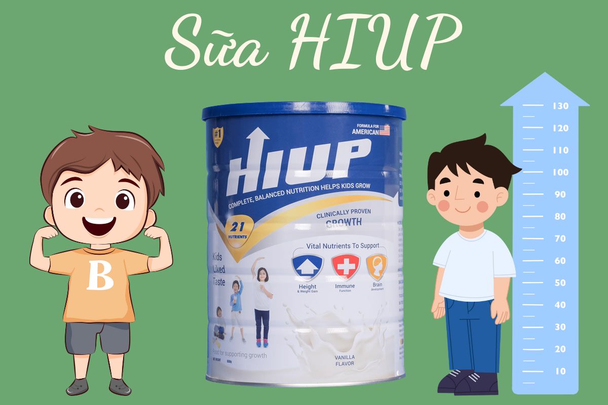 Sữa Hiup hỗ trợ phát triển chiều cao