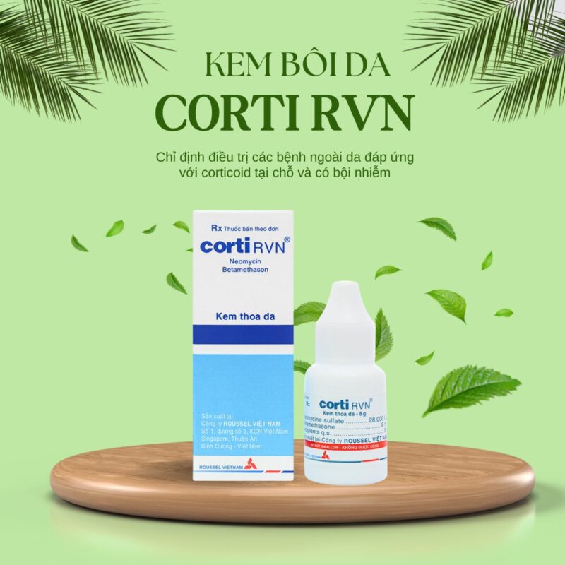 Thuốc Corti RVN 8g điều trị chàm - Dược sĩ Lưu Văn Hoàng