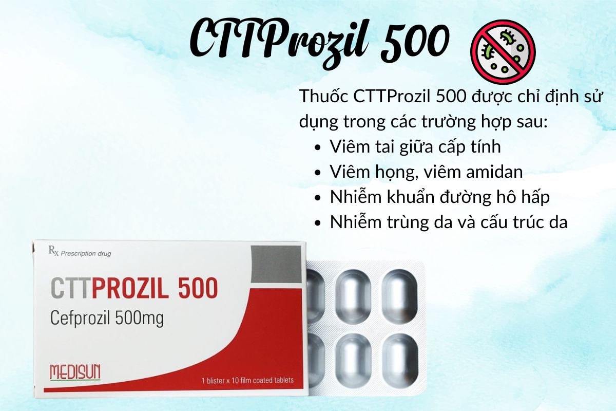 CTTProzil 500 có tác dụng gì?