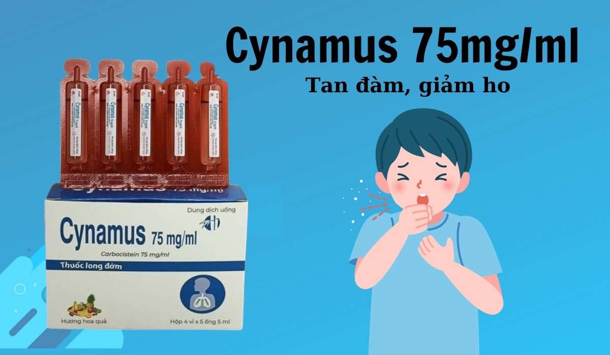 Cynamus 75mg/ml có tác dụng gì?