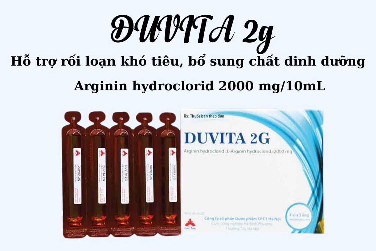 Duvita 2g có công dụng gì?
