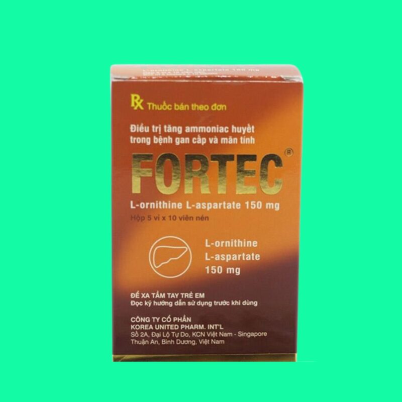 Thuốc Fortec 150mg - Điều trị tăng amoniac máu trong bệnh gan - Dược sĩ ...