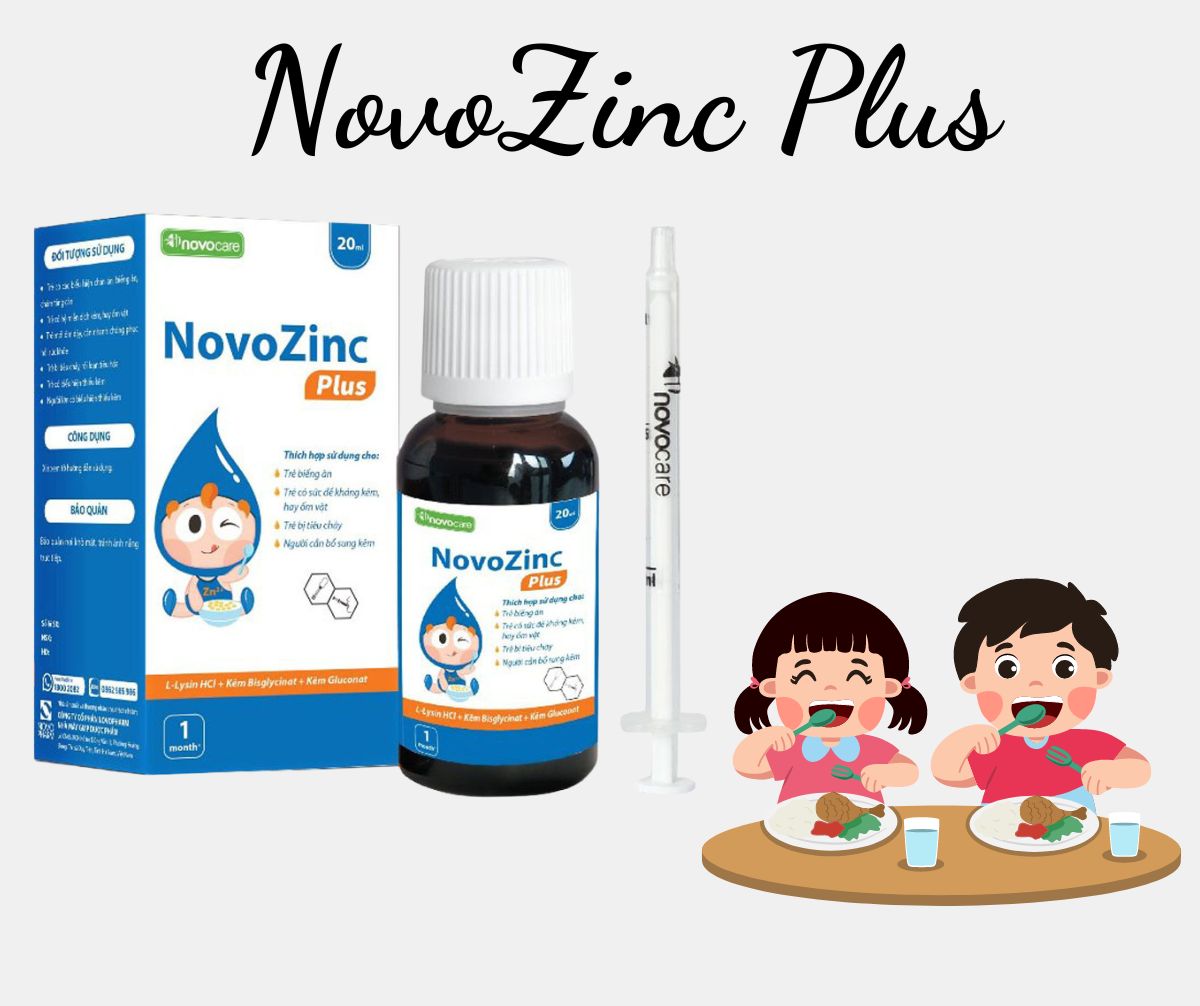 NovoZinc Plus giúp ăn ngon, tăng đề kháng