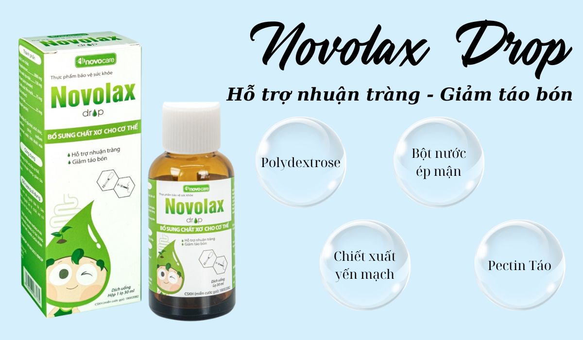 Novolax drop có tác dụng gì?