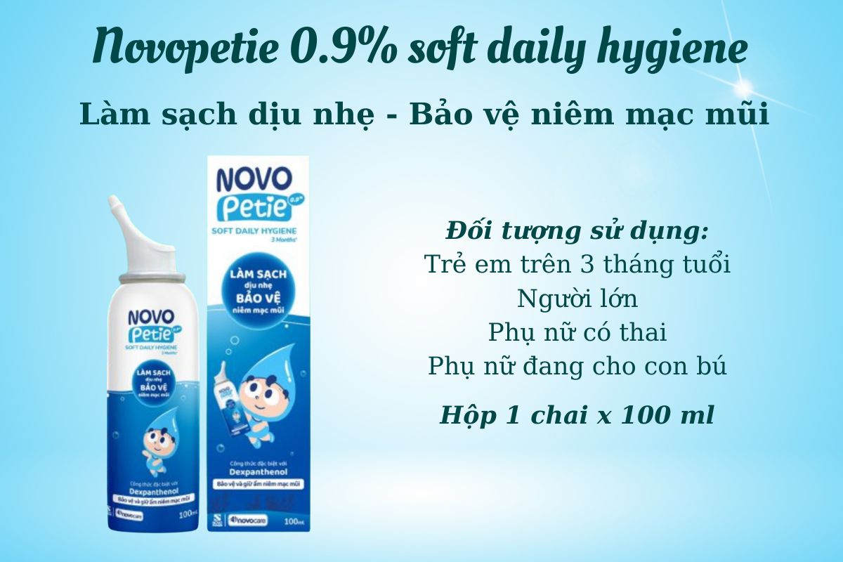 Novopetie 0.9% Soft Daily Hygiene có công dụng gì?