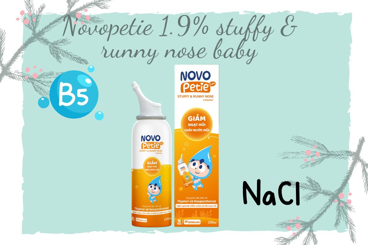 Novopetie 1.9% Stuffy & Runny Nose Baby có tác dụng gì?