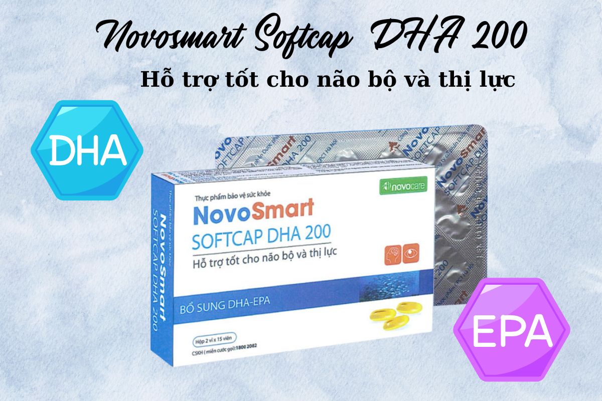 Novosmart Softcap DHA 200 có tác dụng gì?