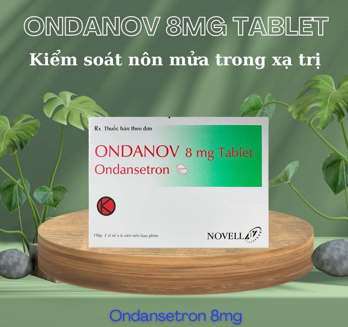 ONDANOV 8mg Tablet