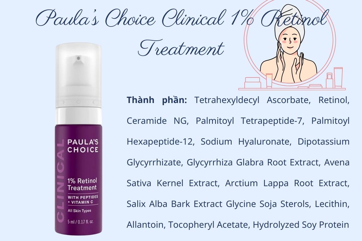 Paula’s Choice Clinical 1% Retinol Treatment 5ml có công dụng gì?