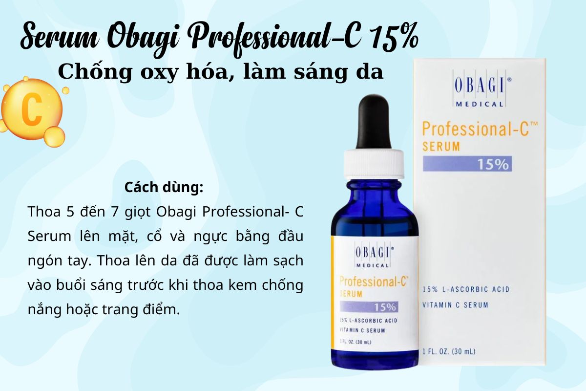 Cách sử dụng Serum Obagi Professional-C 15%