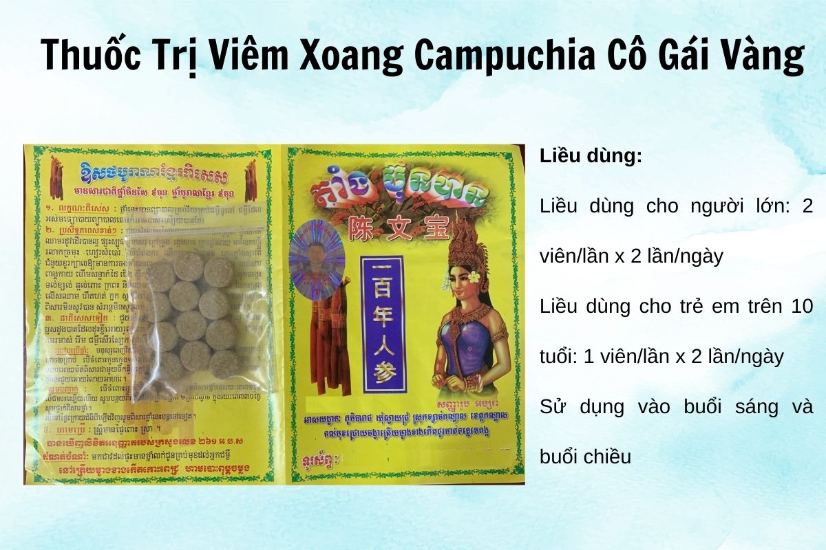 Thuốc Trị Viêm Xoang Campuchia Cô Gái Vàng dùng như thế nào?