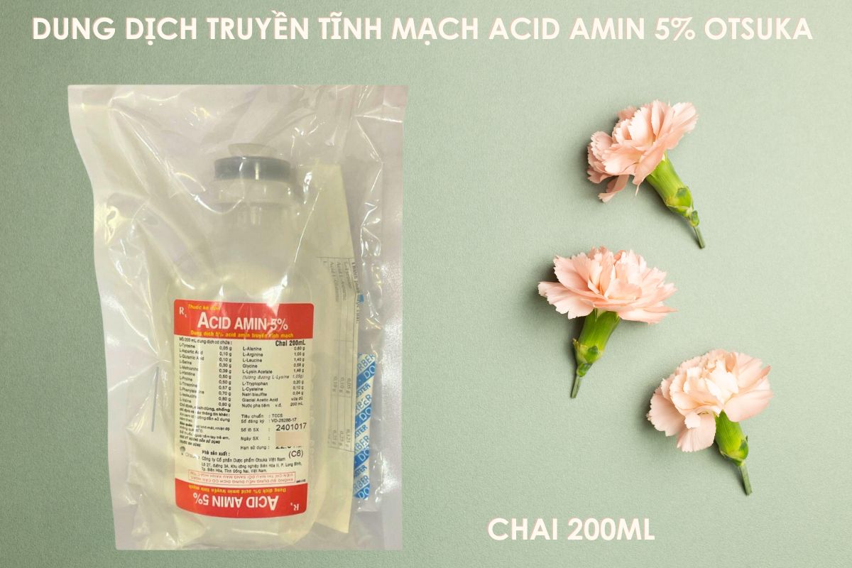 Dung dịch truyền tĩnh mạch Acid Amin 5% Otsuka