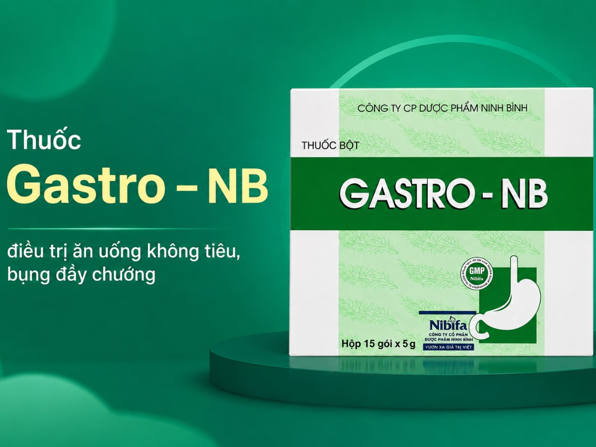 Gastro - NB 12 Thuốc Gastro – NB điều trị ăn uống không tiêu, bụng đầy chướng