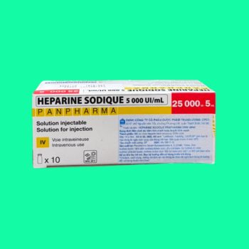 Heparine Sodique 5000 UI/ml Panpharma