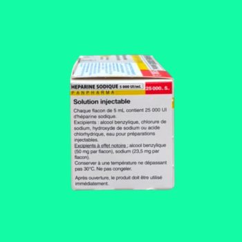 Heparine Sodique 5000 UI/ml Panpharma