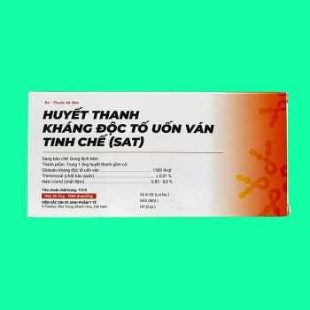 Huyết thanh kháng độc tố uốn ván tinh chế SAT 1500UI