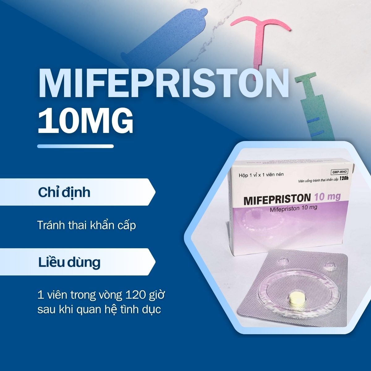Thuốc Mifepristone 10mg