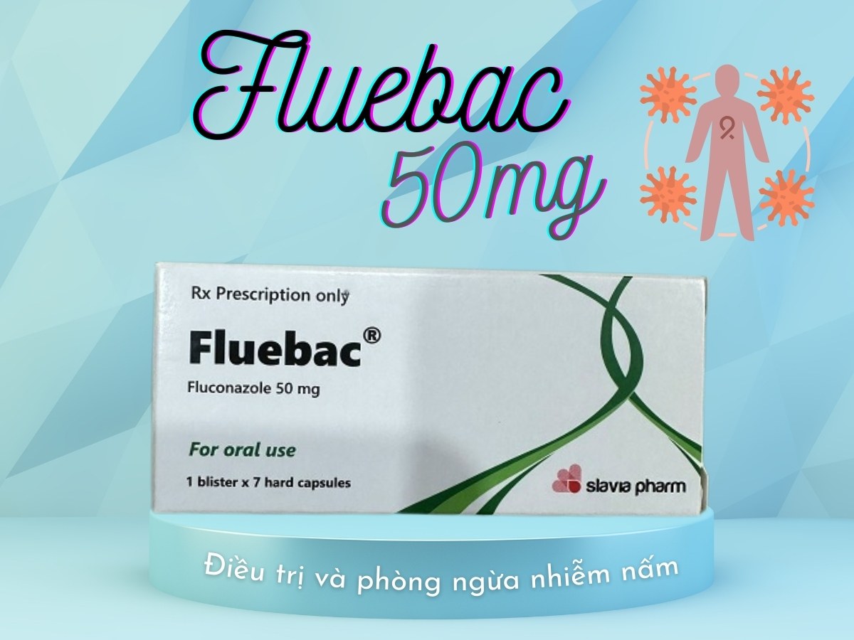Thuốc Fluebac 50mg điều trị và phòng ngừa nhiễm nấm