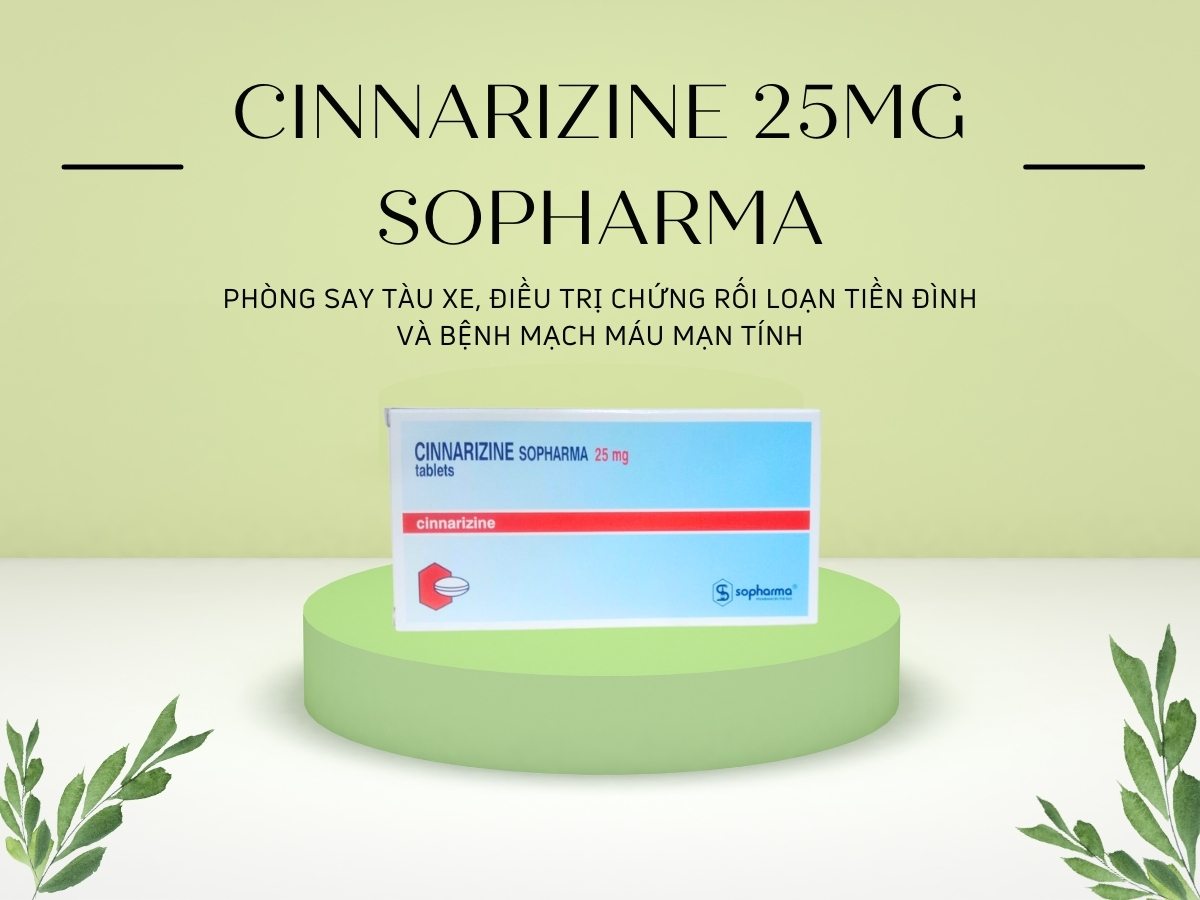 Thuốc Cinnarizine Sopharma 25mg