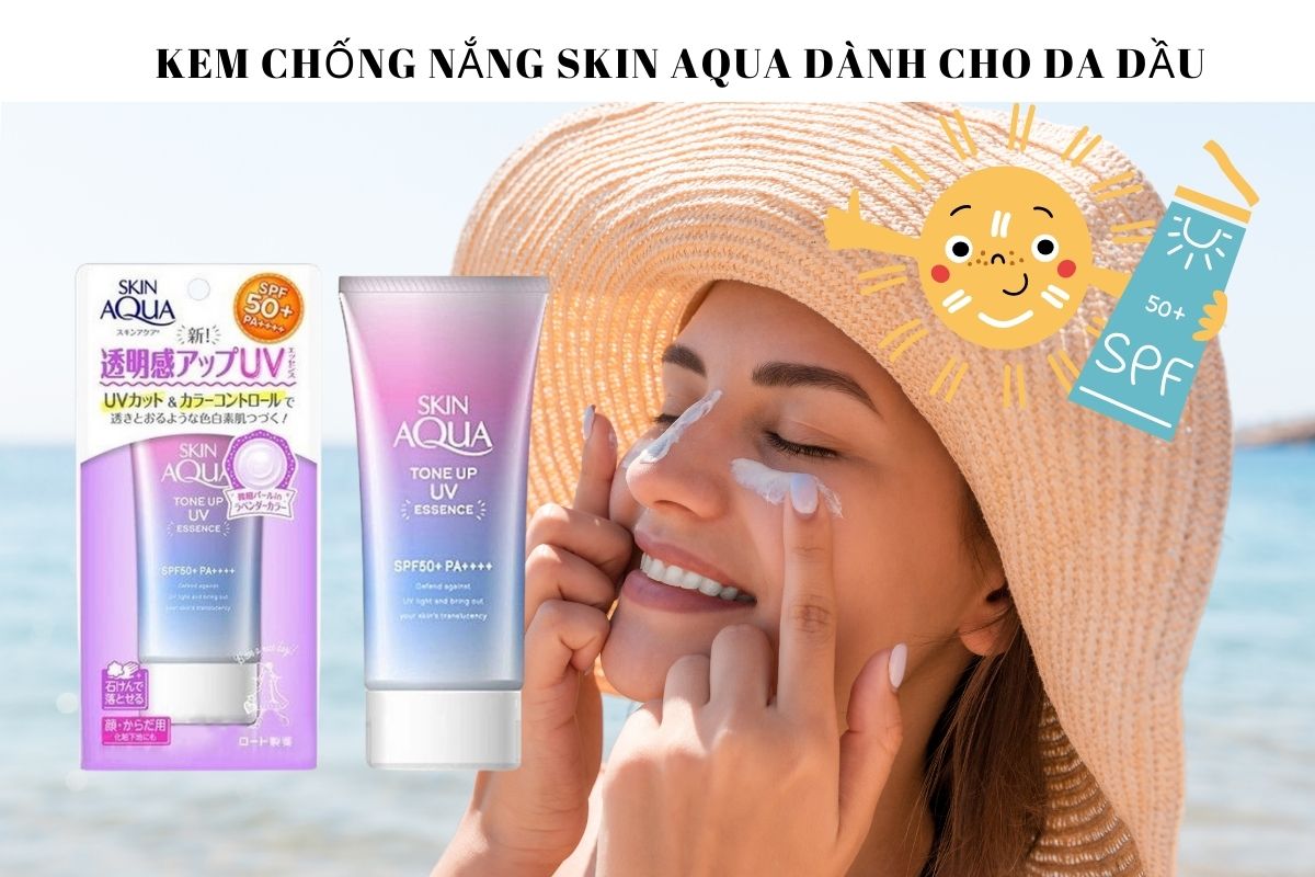 Kem chống nắng Skin Aqua dành cho da dầu