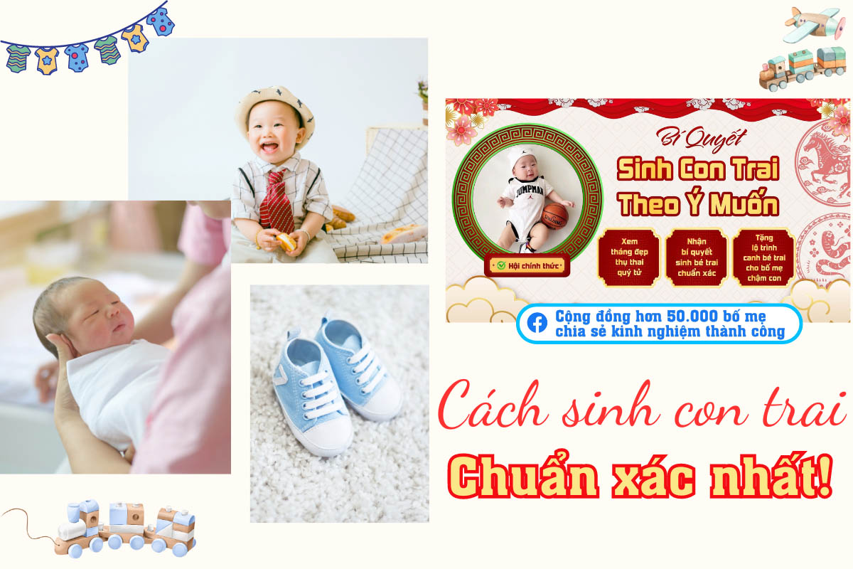 Cách sinh con trai chuẩn khoa học